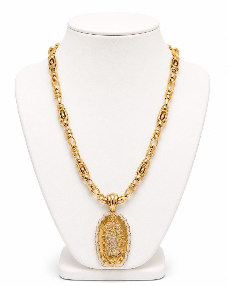 Cadena Rústica Guadalupe Blanco — Dala&Co · cadenas en oro 18k