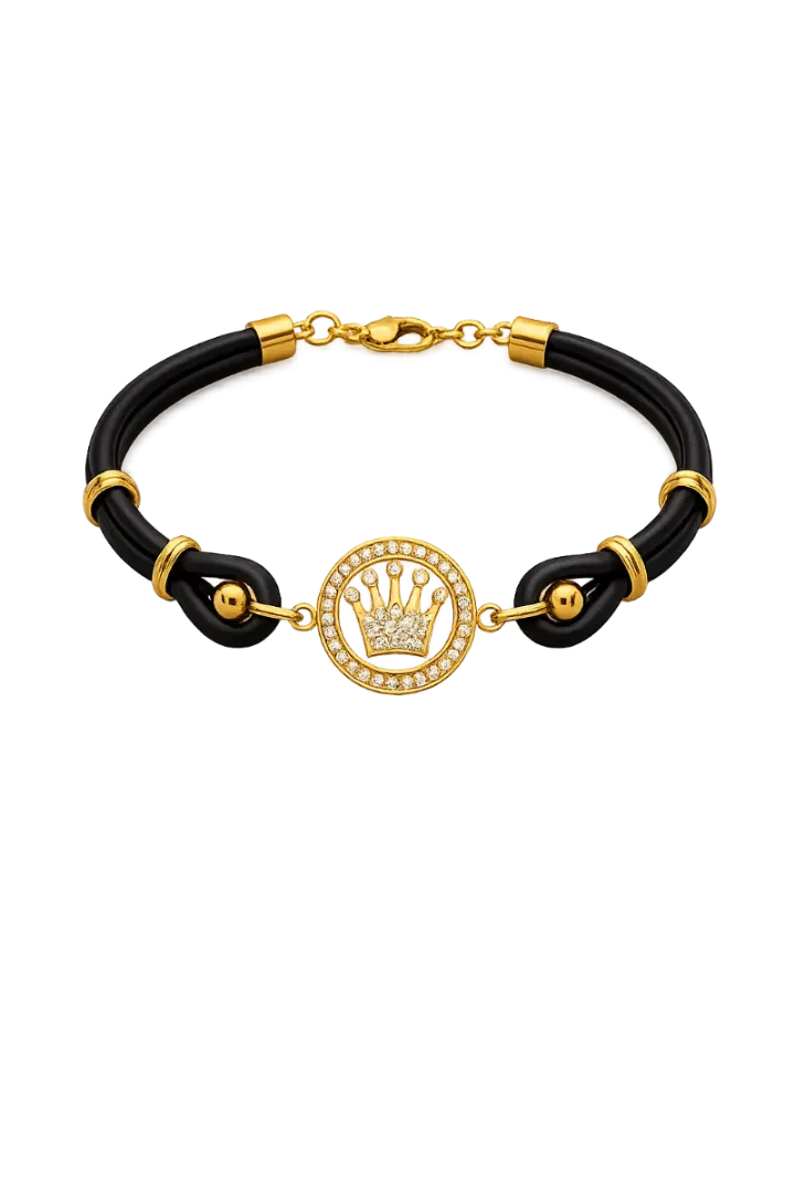 Pulsera Monarch Preto — Preto · preto elite en oro de Chocó